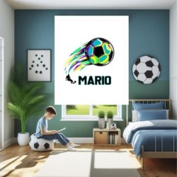  Estores Infantiles Niño Personalizados Pelota Futbol 101- Estor infantil de Futbol- Estores infantiles Baratos