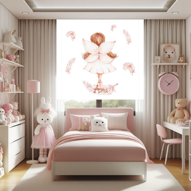 Estores Infantiles Personalizados Hada 302- Estores Infantiles Niña Dibujo Hada Plumas Estores Infantiles Personalizados Hada 302- Estores Infantiles Niña Dibujo Hada Plumas