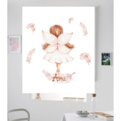  Estores Infantiles Personalizados Hada 302- Estores Infantiles Niña Dibujo Hada Plumas
