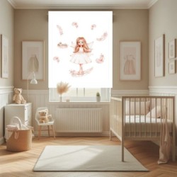 Estores Infantiles Personalizados Hada 301- Estores Infantiles Niña Dibujo Hada Plumas