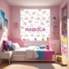  Estores Infantiles Niña Personalizados Arcoiris 003- Estores habitación infantil Niña dibujo Arcoiris 003