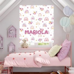  Estores Infantiles Niña Personalizados Arcoiris 003- Estores habitación infantil Niña dibujo Arcoiris 003