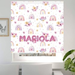  Estores Infantiles Niña Personalizados Arcoiris 003- Estores habitación infantil Niña dibujo Arcoiris 003
