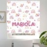  Estores Infantiles Niña Personalizados Arcoiris 003- Estores habitación infantil Niña dibujo Arcoiris 003