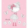  Estores Infantiles Niña Personalizados Flowers 002- Estores habitacion infantil Niña Rosa