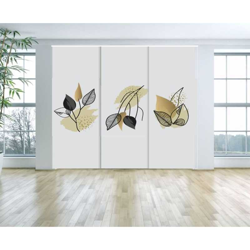 Panel Japones Decorativo Hojas 104