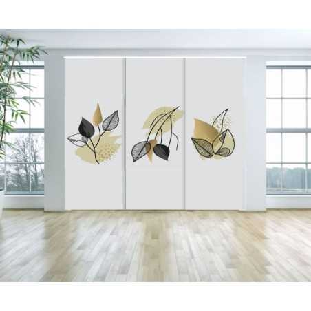 Panel Japones Decorativo Hojas 104
