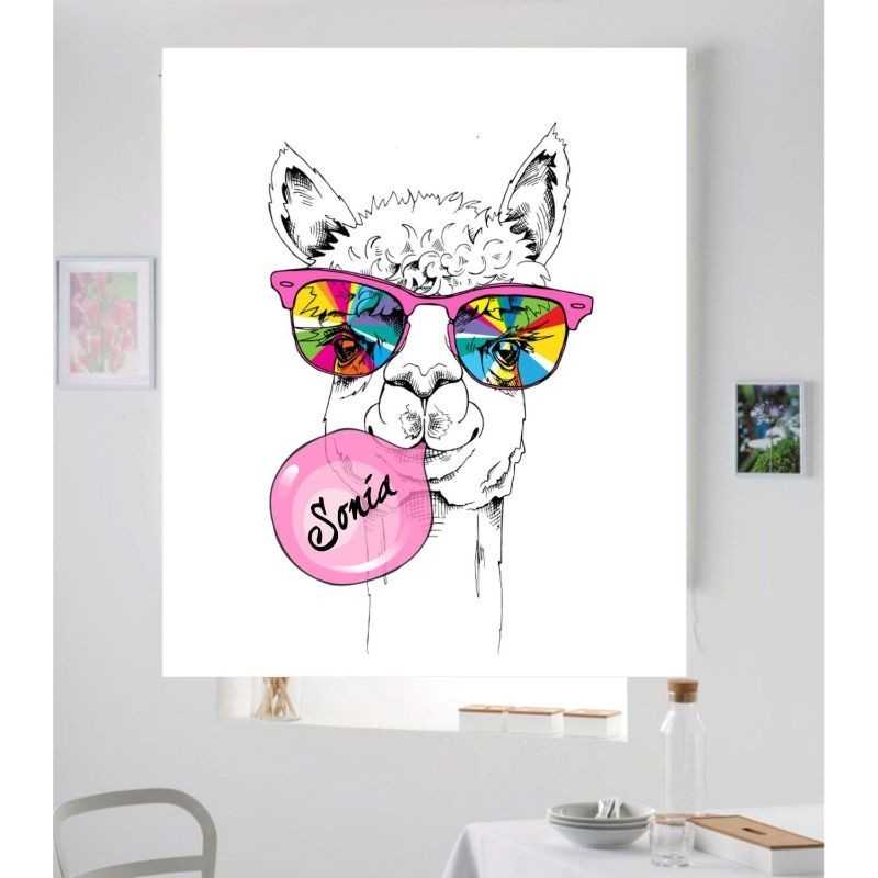Estores Juveniles Personalizados Llama 001