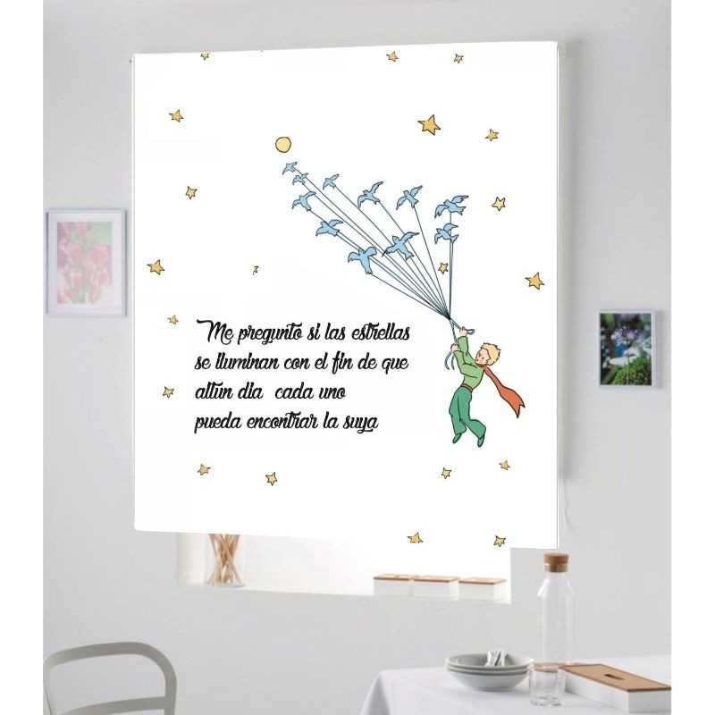 Estores con Frase del Principito 040 Estores con Frase del Principito 040