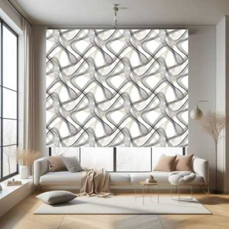 Estores Estampado Rayas 117- Estor enrollable decorativo estampado.