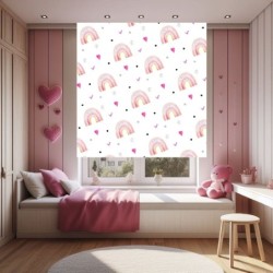 Estor estampado infantil niña. Estor infantil niña. Estor habitación infantil niña. Estor infantil arcoíris