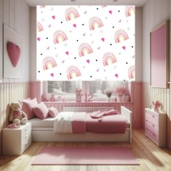  Estor estampado infantil niña. Estor infantil niña. Estor habitación infantil niña. Estor infantil arcoíris