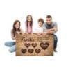  Cuadro Lienzo Personalizado Familia 002-Cuadro personalizado con nombre Familia