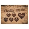  Cuadro Lienzo Personalizado Familia 002-Cuadro personalizado con nombre Familia
