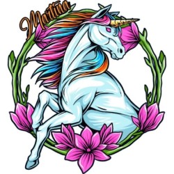  Camiseta Infantil Presonalizada Unicornio 014