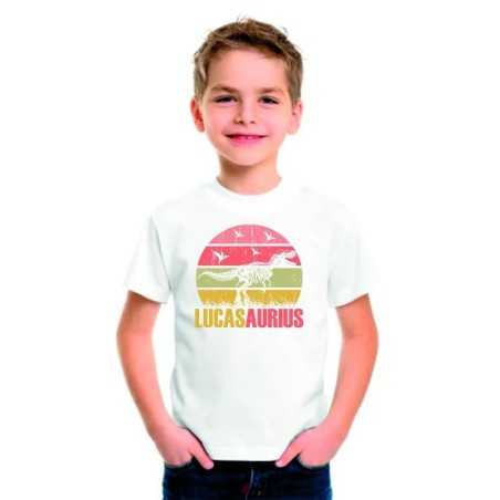Camiseta Infantil Presonalizada Dinosaurios 013