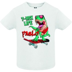  Camiseta Infantil Presonalizada Dinosaurios 010