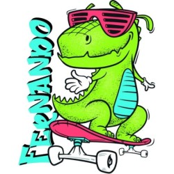  Camiseta Infantil Presonalizada Dinosaurios 009