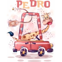  Camiseta Infantil Presonalizada Coche 008