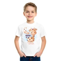 Camiseta Infantil Presonalizada Jirafa 007