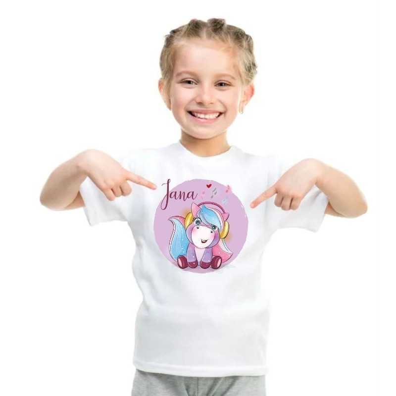 Camiseta Infantil Presonalizada Unicornio 005 Camiseta Infantil Presonalizada Unicornio 005