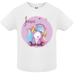  Camiseta Infantil Presonalizada Unicornio 005
