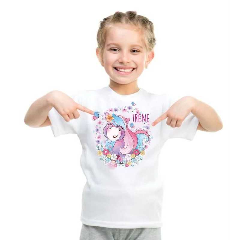 Camiseta Infantil Presonalizada Unicornio 001