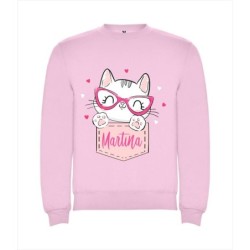Sudaderas personalizadas Basica Gatita 02