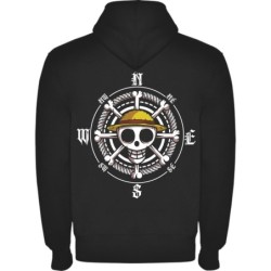  Sudaderas con Capucha NIños One Piece 03. Sudadera One Piece con impresion delantera y trasera