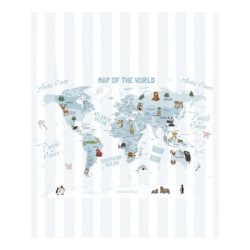  Estores Infantiles Niño Mapa Mundi . Estor infantil habitación niño. Estor infantil estampado Rayas