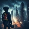  Sudaderas con Capucha NIños One Piece Monkey Luffy. Sudadera One Piece con impresion delantera y trasera