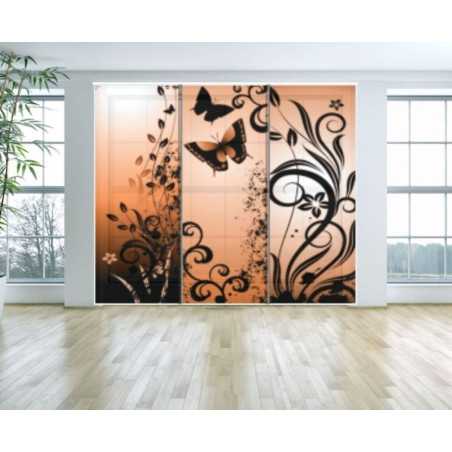 Panel Japones Decorativo Floral 022