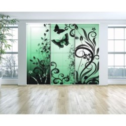  Panel Japones Decorativo Floral 022