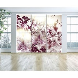 Panel Japones Decorativo Floral 003