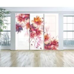 Panel Japones Decorativo Floral 001