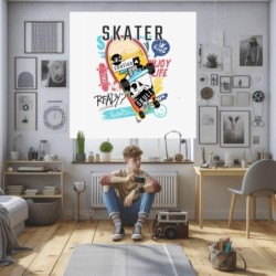 Estores Juveniles Chicos Skate 102- Estor habitacion Juvenil Niños dibujo Skate 102