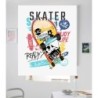  Estores Juveniles Chicos Skate 102- Estor habitacion Juvenil Niños dibujo Skate 102