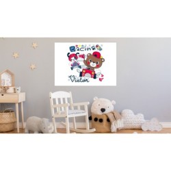  Cuadros infantiles Personalizados Niño Coches 001 - Cuadros infantiles personalizados con nombre- Cuadros infantiles niño