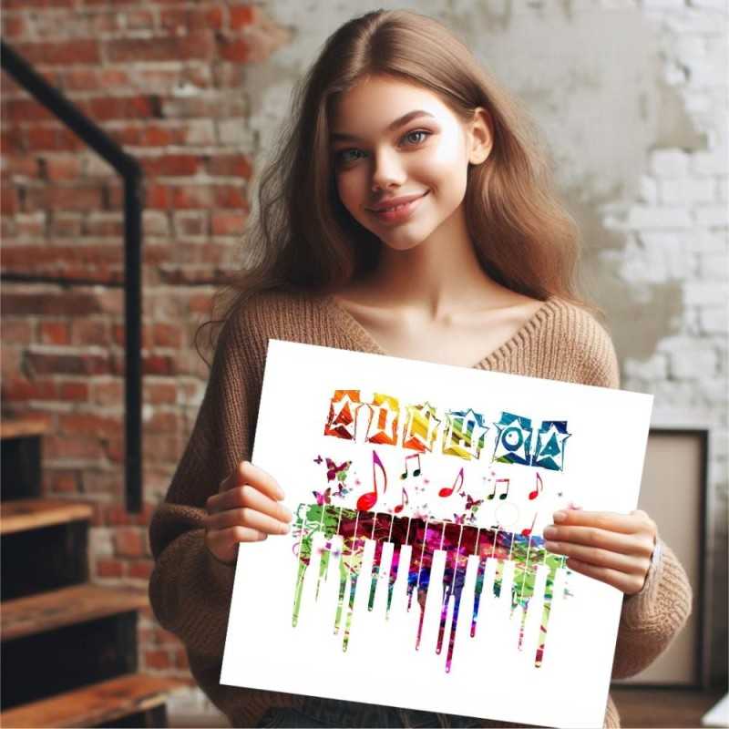 Cuadros Juveniles Personalizados Music 002- Cuadro Personalizado con nombre. Lienzo personalizable Juvenil Chicas Cuadros Juveniles Personalizados Music 002- Cuadro Personalizado con nombre. Lienzo personalizable Juvenil Chicas