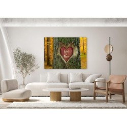  Cuadro Lienzo Personalizable Arbol 004- Lienzo personalizado con nombre - Regalo san valentin mujer originales
