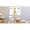 Cuadros infantiles Personalizados Niña Jirafa 001