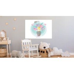 Cuadros infantiles Personalizados Niña Globo 009