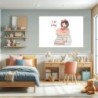  Cuadros infantiles Personalizados Love Reading- Cuadro personalizado nombre Niñas- Regalos Personalizables