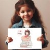  Cuadros infantiles Personalizados Love Reading- Cuadro personalizado nombre Niñas- Regalos Personalizables