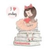  Cuadros infantiles Personalizados Love Reading- Cuadro personalizado nombre Niñas- Regalos Personalizables