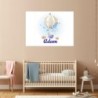  Cuadro personalizado nombre bebe Dibujo Globo 006