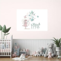  Cuadros infantiles Personalizados Girl Butterflies- Cuadro personalizado con nombre para niñas- Regalos Personalizables