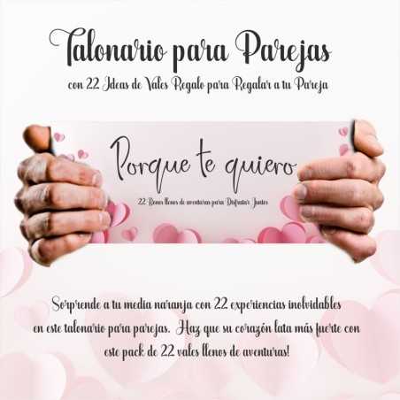 Talonario para Parejas- Vales Regalo para Pareja- Regalos San Valentin