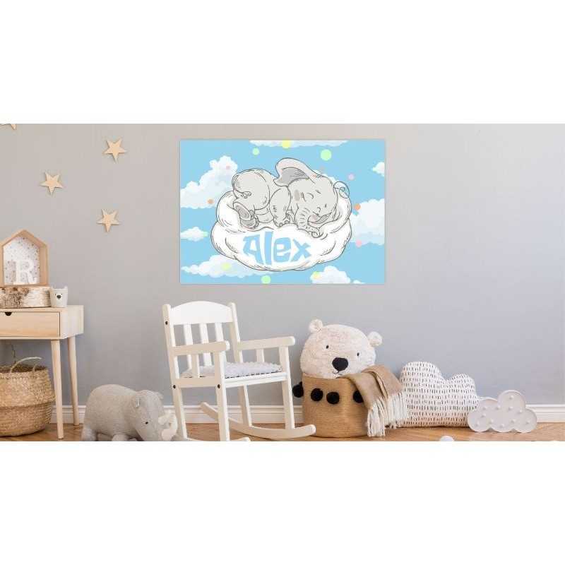 Cuadros infantiles Personalizados Niño Nubes 005 Cuadros infantiles Personalizados Niño Nubes 005