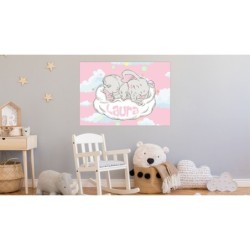  Cuadro personalizado bebe niña dibujo Nubes 004